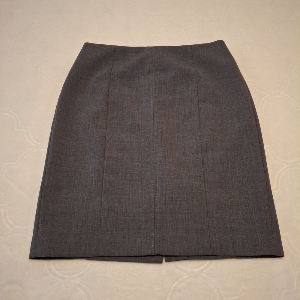Ann Taylor Skirt. Elegant Gray Women's Skirt. Gray Pencil Skirt.